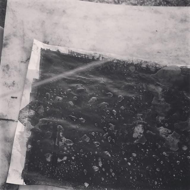 #etching #monotype paper washing